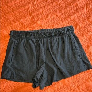 Dark Gray Casual Shorts